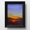 Blazing Skies Oil Painting Sky Landscape by Andrew Gaia in frame