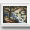 Dappling Forest Stream Mountain Oil PAinting Andrew Gaia mock 1