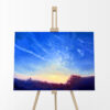 Disbursing Clouds Original Oil Painting by Andrew Gaia on Easel