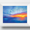 Emerging Colors Sky Landscape Oil Painting by Andrew Gaia in frame