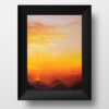 Heat Rises Landscape Oil Painting by Andrew Gaia Frame
