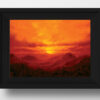 Heat Waves Landscape Oil Painting by Andrew Gaia in Frame