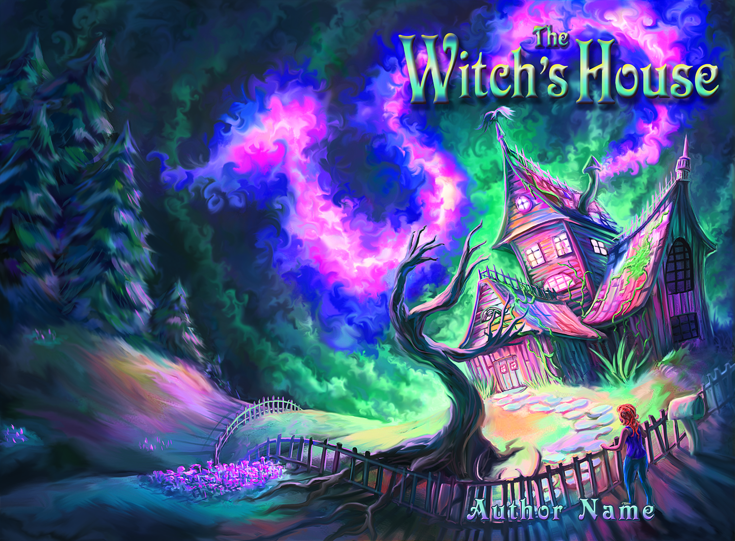 Middle Grade Girl Holloween Witch House Book Cover 1 min