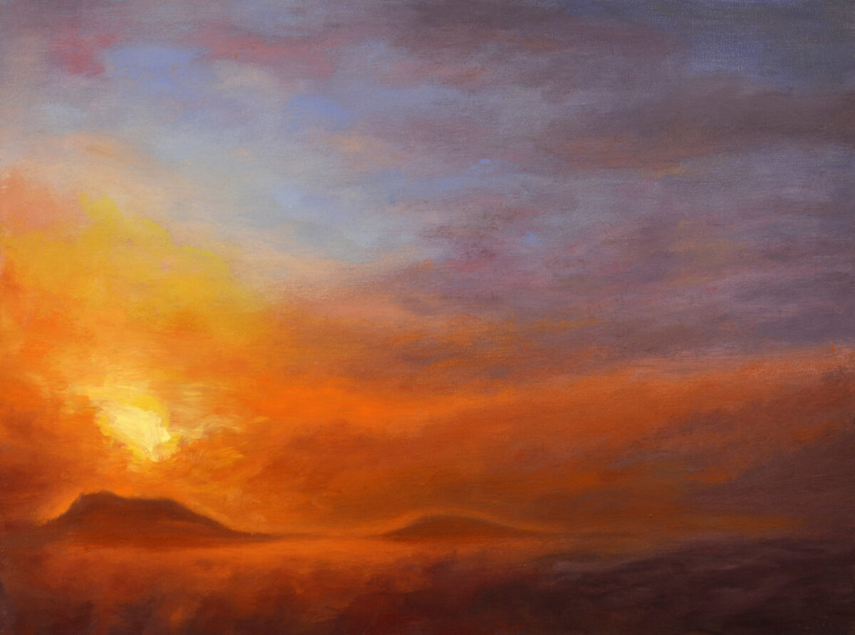 Rising Above Oil Painting Alla Prima Impressionism by Andrew Gaia small