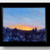 Soft Skies and Wintery Woods Oil Painting Landscape in frame Andrew Gaia