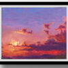 The Spark of Life Sky Landscape Original Oil Painting Andrew Gaia in frame