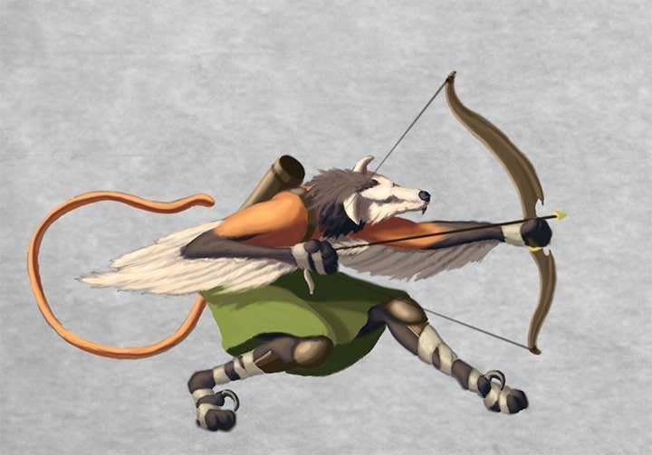 wolf archer concept art